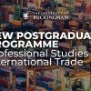 New postgraduate programme: Professional Studies in International Trade