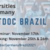 Webinar: Postdoc in Germany - Brazil 2021. Information Day