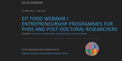 EIT Food - Entrepreneurship Programmes for PhDs & Post-doctoral Researchers