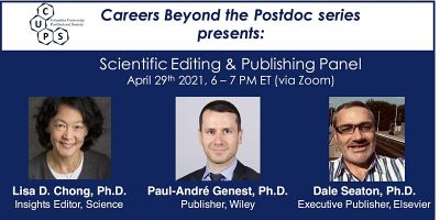 Careers Beyond the Postdoc - Scientific Editing & Publishing