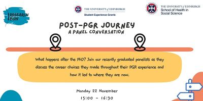 Post- Postgraduate Research Journey Panel