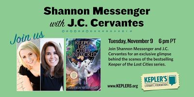 Shannon Messenger with JC Cervantes